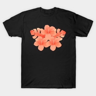 Tropical Red Hibiscus Flower T-Shirt